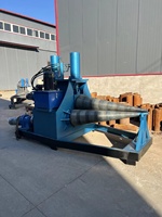 Máquina de Laminación de Placas de 4 Rodillos HOGI Cone, Conexión Multieje, Función de Inclinación del Rodillo Superior para una Formación de Conos Precisa