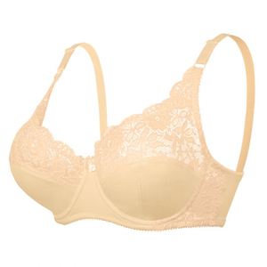 Soutien-gorge ultra-fin de style européen et américain avec dentelle, fermeture avant réglable, lingerie grande taille pour minimiser l'apparence de la poitrine généreuse - Product Image 2