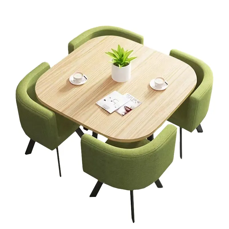 OEM Atacado Modern fantasia mesa de jantar conjunto jantar mesas 4 cadeiras luxo conjunto para Office Home Restaurant