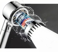 Pulvérisateur de douche haute pression réglable à main, avec noyau de valve en céramique, surface polie, modes de pulvérisation doux pour massage, pour usage domestique
