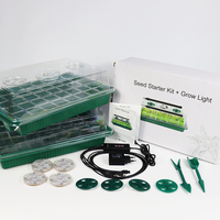 Kit de semis multi-cellules avec lampe de culture et dôme d'humidification pour plantes d'intérieur