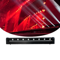 Projecteurs muraux LED à 8 yeux, couleur unie, avec effet de poursuite laser, pour éclairage de scène de discothèque, cyclorama