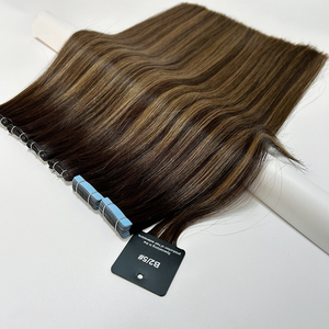 Seamless Tape Hair 100% Remy Human Hair Full <strong>Ends</strong> Super Double Drown 2.5g Piece Tape Hair Extensions - Product Image 2