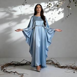 Abaya Elegante de Lujo de Poliéster Perla de Alta Calidad para Mujeres Musulmanas, Vestido de Fiesta Personalizado y Estilizado - Product Image 4