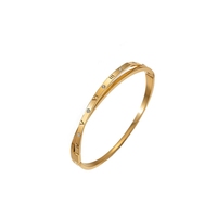 Bracelet de luxe léger en acier inoxydable double couche avec fermoir à chiffres romains et incrustation de diamants, design croisé