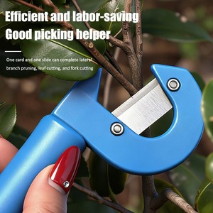 Labor-saving C-Type Tomato Leaf Remover Portable Multifunctional Tomato Leaf Trimmer Efficient Garden Leaf Removal <b>Tool</b> - Product Image 5