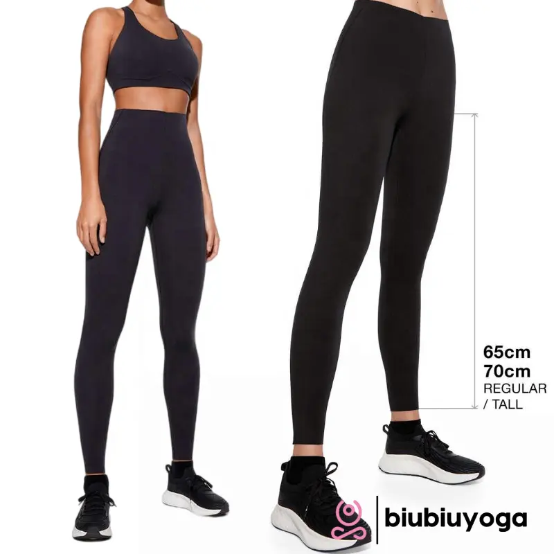 Calça de silicone para ioga fitness esportiva feminina, leggings pretas com sensação de seda e cintura alta