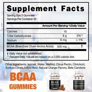 เยลลี่ไร้น้ำตาลสร้างกล้ามเนื้อรูปร่างหมีหมีกรดอะมิโนที่จำเป็นจากธรรมชาติธรรมชาติ - Product Image 3