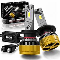 Ampoule de phare LED Mini Taille S11 6000LM 9005 9006 9012 H11 H7 pour voiture, projecteur de feux de croisement