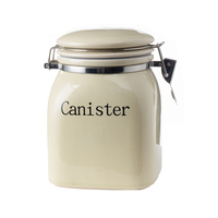 Ensemble de pots de rangement modernes en céramique pour cuisine, avec couvercle, pour thé, café, sucre, confiture, grande capacité, vente en gros