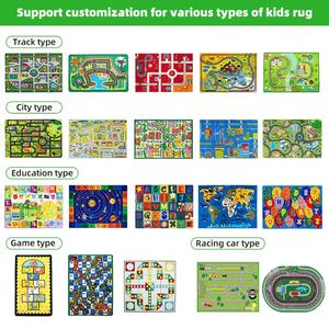 Tapis de jeu éducatif personnalisé avec carte du monde pour enfants, tapis de chambre d'enfant, tapis de salon pour bébé, tapis pour enfants - Product Image 5