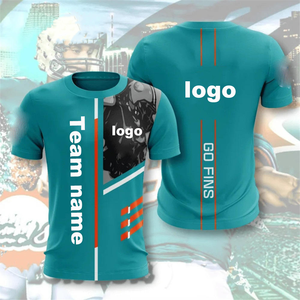 Conjunto de Camiseta Deportiva Europea Americana de Corte Holgado Personalizada para Hombre, Camiseta de Rugby de Manga Corta con Cuello Redondo y Tejido de Verano <span class=keywords><strong>Z</strong></span> 3D - Product Image 4