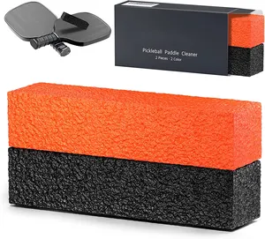 Pickleball Paddle Cleaner Set - 2 Pack of Orange and Black Erasers - Pickleball Paddle Eraser, for Carbon Fiber Pickle Ball Rack