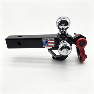 Nouveau YIKUN Tri-Ball, support de fixation rotatif à 360 degrés, noir mat, pour anneaux en <span class=keywords><strong>D</strong></span> de 1-7/8, 2 et 2-5/16 pouces, crochet de préhension, capacité 10000 LBS, robuste - Product Image 2