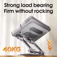 Nouvel arrivage en alliage d'aluminium 360 Rotation pour ordinateur portable pliable Portable ventilé support pour ordinateur portable pour le bureau et la chambre