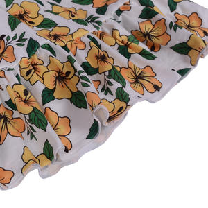 CD-3-1卸売カスタムイングランドスタイル竹/綿ガールズドレスフリル調節可能な肩紐バックボウ膝丈幼児用 - Product Image 2