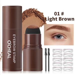 Poudre capillaire imperméable pour le kit de mise en forme des sourcils avec pochoir, maquillage, cache-cheveux, couvre-racines instantané - Product Image 5