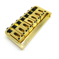 Custom 7 String Electric Guitar Fixed Non Tremolo Bridge for Electric Guitar Replacement Gold