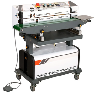 Automatic Nitrogen Gas Flush Vacuum Continuous Band Sealer With Inkjet <strong>Printer</strong> <strong>Date</strong> Coding Machine - Product Image 2