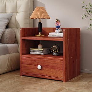 Promotion <span class=keywords><strong>Table</strong></span> <span class=keywords><strong>de</strong></span> <span class=keywords><strong>Chevet</strong></span> Rustique Noyer Mid-Century Moderne avec Tiroir pour Chambre - Product Image 6