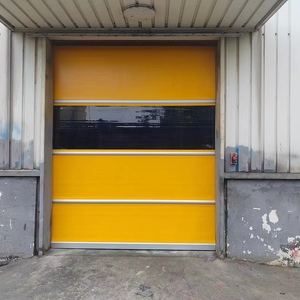 Puerta enrollable automática de acero de alta velocidad industrial moderna, persiana enrollable rápida de PVC, aislamiento térmico, <span class=keywords><strong>Push</strong></span> Pull, Interior abierto - Product Image 1