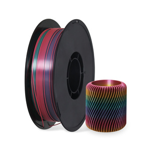 Sợi nhựa PLA màu cầu vồng chuyển sắc 1.75mm, sợi nhựa in 3D 1kg (2.2lbs), sợi nhựa PLA mờ bóng óng ánh chuyển sắc - Product Image 6