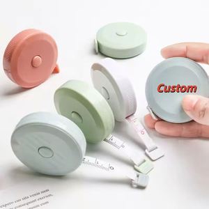 Ruban à mesurer miniature personnalisé en gros, ruban à mesurer portable de 1,5 m, cadeau publicitaire, ruban à mesurer en plastique avec logo personnalisé - Product Image 1