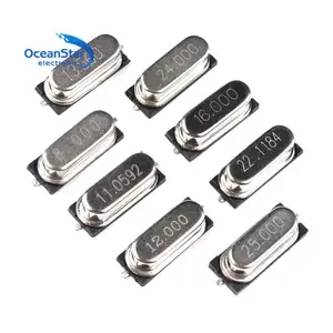 Osciladores de cristal tipo SMD 49SMD 24MHz 24.576MHz 25MHz 26MHz 27MHz Cristal pasivo con precisión de 20PF 20PPM - Product Image 1