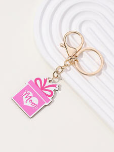 Portachiavi in Legno Rosa MAMA Super MOM per la Festa della Mamma, Design con Girasole e Casa, Confezione Regalo, Miglior Regalo per la Mamma - Product Image 4