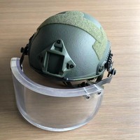 Bouclier de protection du visage anti-buée en matériau PC avec ATPV 10.8cal/sqcm pour casques tactiques MICH2000 et casques rapides