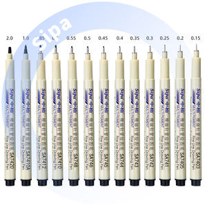 SA740 per Sipa Micro penna Set <span class=keywords><strong>indelebile</strong></span> inchiostro <span class=keywords><strong>nero</strong></span> vernice permanente metallo sottile fodera per Journal Art <span class=keywords><strong>pennarello</strong></span> scrittura su carta - Product Image 1