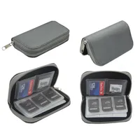 Sac de rangement pour carte mémoire CF/SD/Micro SD/SDHC/MS/DS étui de transport portefeuille 22 emplacements accessoires de jeu boîte de carte mémoire