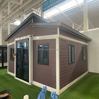 Maison mobile préfabriquée standard AU avec salle de bain complète, panneaux métalliques embossés, maison modulaire portable pour usage hôtelier et d'appartement