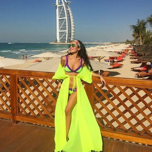 Robe en mousseline <span class=keywords><strong>de</strong></span> soie couleur bonbon pour les sorties à la <span class=keywords><strong>plage</strong></span>, paréos pour femmes, <span class=keywords><strong>tunique</strong></span> <span class=keywords><strong>de</strong></span> <span class=keywords><strong>plage</strong></span>, sarong, maillot <span class=keywords><strong>de</strong></span> bain Q5354 - Product Image 6