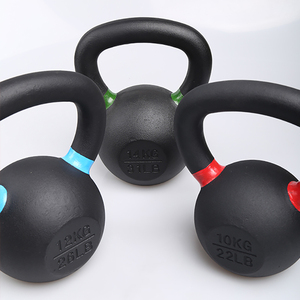 Ketlebell Ketlebell personnalisé de 8kg en usine professionnelle Kettelbell de 14 Kg Kettlebell en fonte enduite de poudre à vendre - Product Image 2