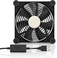 Ventilateur USB silencieux AC Infinity Speedy 140 mm à deux roulements à billes 18dba certifié pour le refroidissement des récepteurs DVR