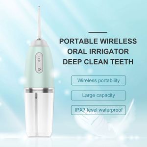 TAHATH Irrigateur buccal électrique sans fil portable rechargeable IPX6 pour le voyage, élimination des plaques dentaires - Product Image 5