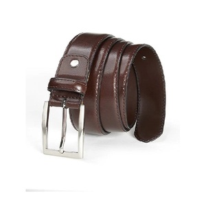 Cinturón de Cuero Casual para Hombre con Hebilla Resistente, Correa Ajustable de Cuero Suave y Duradero para Jeans y Uso Diario - Product Image 1