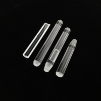 Tige capillaire en quartz de silice fondue transparente de haute pureté et de grand diamètre, pour chauffage, soudage, découpe et semi-conducteurs