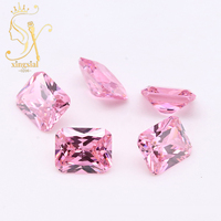 Pierres de zircon 5A, taille octogonale, pierres précieuses CZ pour la fabrication de bijoux, zircone cubique rose, pierres en vrac