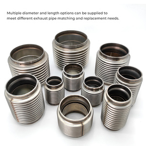 YDCT <span class=keywords><strong>2</strong></span> "x 4" soufflet en métal soudé en acier inoxydable doublure lisse soufflet d'échappement compensateur - Product Image 3
