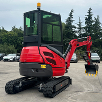 Mini-excavatrice compacte de jardin neuve de 3,5 tonnes avec moteur Kubota Euro 5, livraison gratuite, certifiée CE/EPA, petite excavatrice sur chenilles