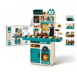 Kids <b>Kitchen</b> Cooking Toy Set Plastic House Faucet Oven Cupboard <b>Shelf</b> Learning Development Social Enjoyment Imagination Family - Product Image 3