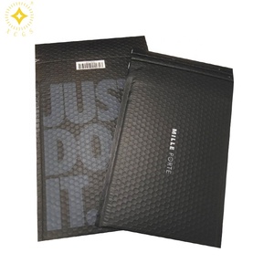 Biểu tượng tùy chỉnh bong bóng vận chuyển túi màu đen kim loại bong bóng đệm phong bì bong bóng bưu phẩm - Product Image 2