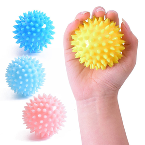 Pelota de masaje y rehabilitación portátil de TPR suave con presión de aire, para fortalecer el agarre de la palma y la sinestesia, venta al por mayor - Product Image 1