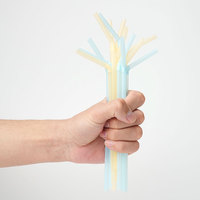 Pailles simples colorées PLA certifiées en usine pailles pliables à bouche plate pour cocktails paille PLA biodégradable jetable