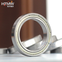 Fabricante de rodamientos HTMW, rodamientos de pared delgada para robots, 6809, tamaño 45*58*7mm, rodamientos de bolas de ranura profunda