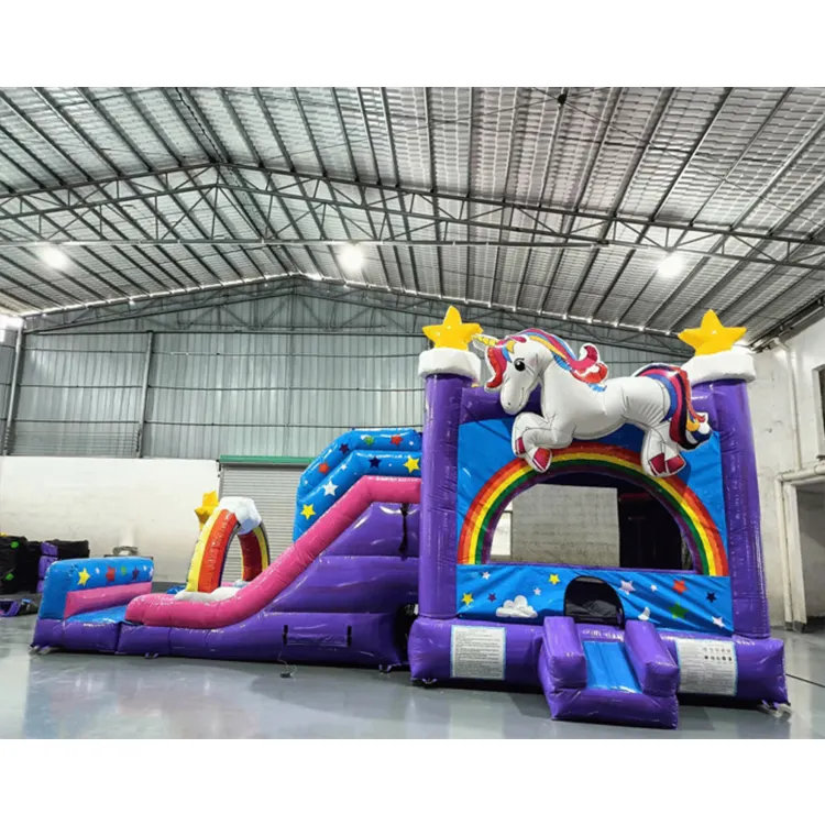 Factory Price Interesting Commercial Large Inflatable Bouncer Castle Slide for Kids