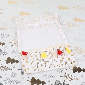 Sac de rangement textile de vente chaude de Yiwu avec sac cadeau à cordon de conception de bonbons de dessin animé épissé - Product Image 6