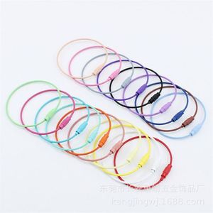 ขายส่งพวงกุญแจสายเคเบิลสแตนเลสเคลือบสีลูกกวาดขนาด 15 ซม. 6 นิ้ว พร้อมตัวล็อคแบบเกลียว สำหรับงาน DIY - Product Image 3